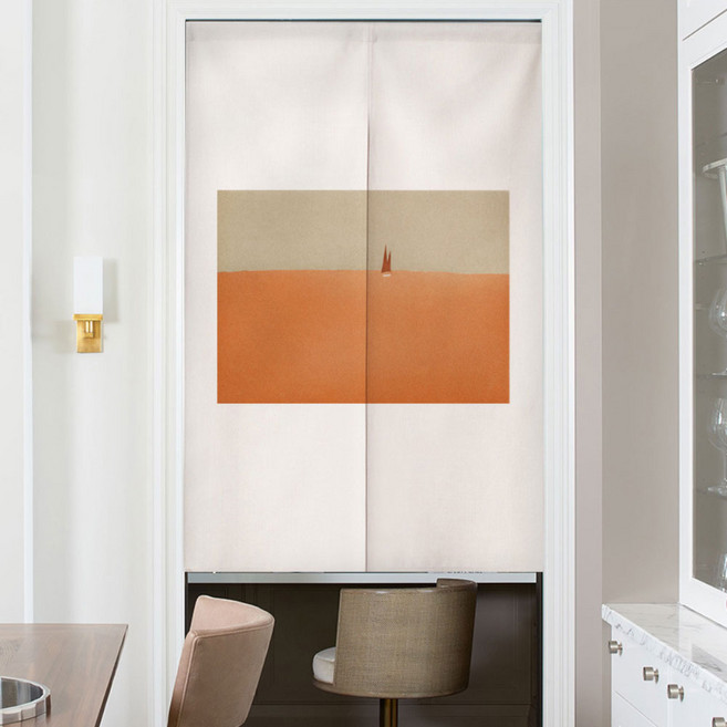 지앤와이 스퀘어그림 절개형 가리개 도어커튼