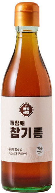 감동식탁 통참깨 참기름, 1개, 350ml