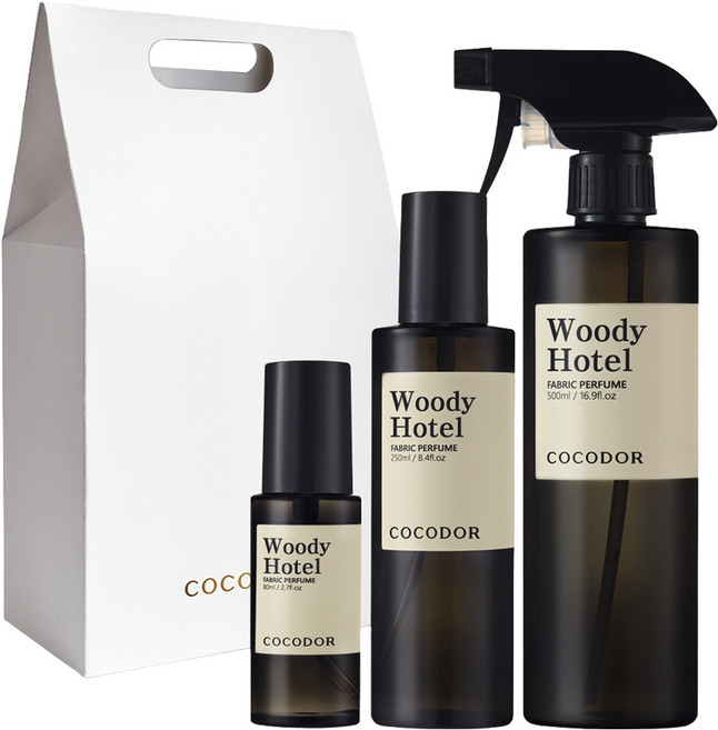 코코도르 퍼퓸 섬유탈취제 500ml + 250ml + 80ml 선물세트, 1세트