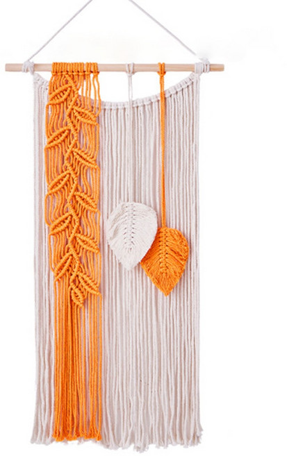 소유공간 소파 벽 장식 나뭇잎 태슬 태피스트리 S261-0133FR, TYPE 1