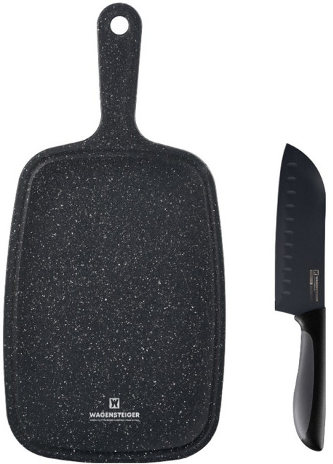 바겐슈타이거 마블 핸디도마 중 + 산도쿠 식도 세트 블랙, 1세트