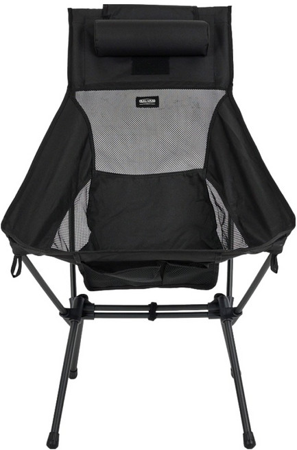 살반 경량 롱 릴렉스 휴대용 와이드 캠핑 체어, 1개, 블랙