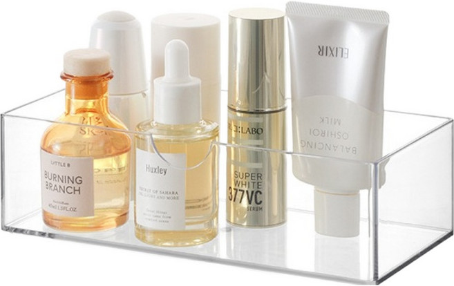 꾸미까 욕실 다용도 투명 정리함 최상단, 1개