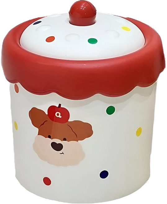 썬앤드림 홈 오피스 침실 귀여운 도트 미니 휴지통, 타입1