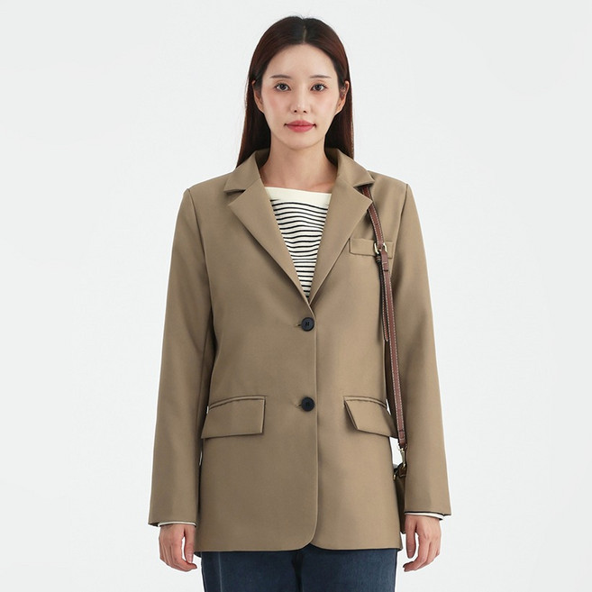 엘쏘 여성용 오버핏 데일리 테일러드 자켓
