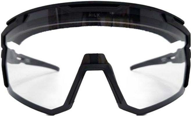 HILX 武士 變色鏡片 MTB 自行車 雪板 滑雪 護目鏡 HILX HSM03901, 霧面黑, 1個