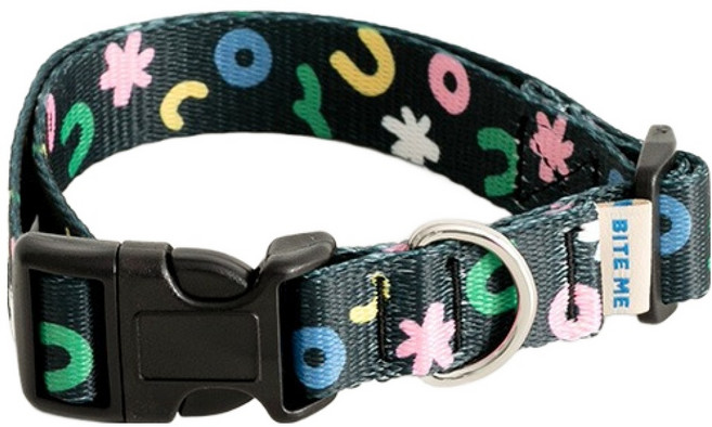 바잇미 반려동물 피피피스튜디오 목줄, Black, 1개