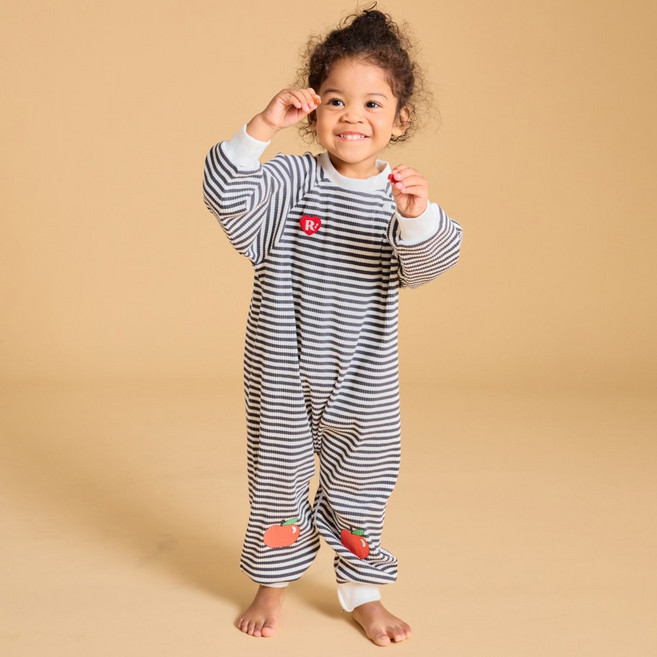 로토토베베 유아용 플로럴 포인트 오버핏 로꿍 슈트