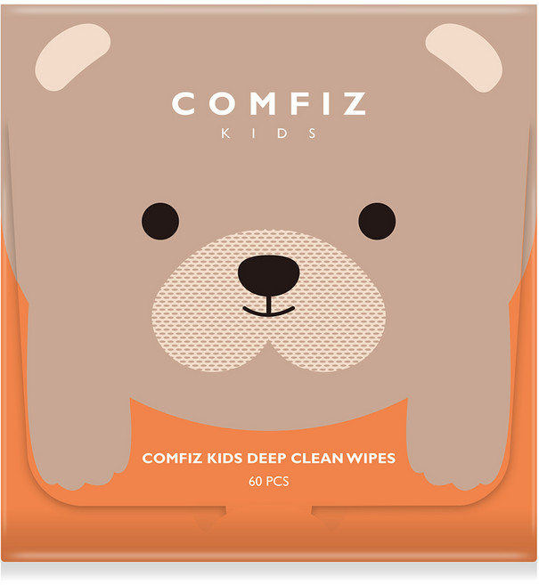 COMFIZ 康菲 兒童淨膚加強乾濕兩用巾, 1個, 60張, 50gsm