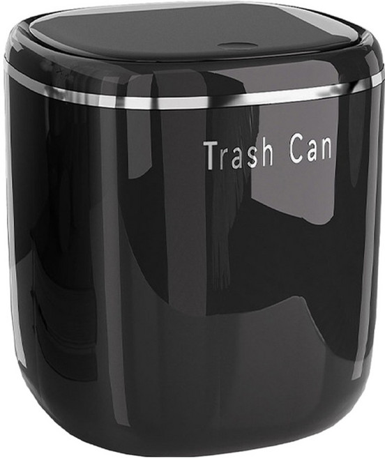 썬앤드림 심플라인 화장대 데스크탑 쓰레기통, 블랙