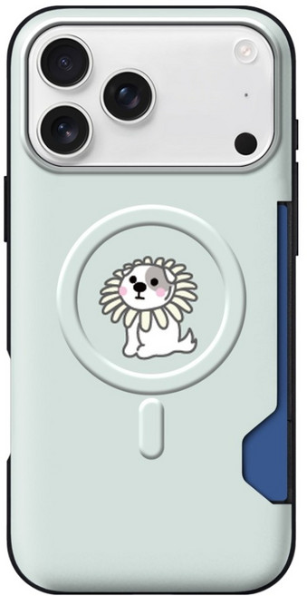 웨이브스튜디오 퍼피 카드 2장 맥세이프 슬림 범퍼 휴대폰 케이스