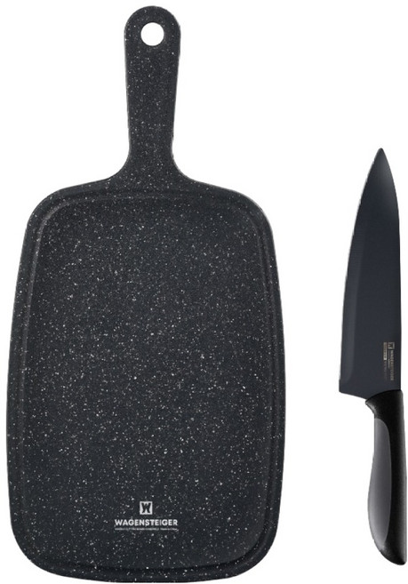 바겐슈타이거 블랙 칼도마 2종 세트, 1세트, 셰프 식도 + 마블 핸디도마 중