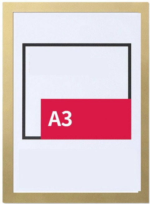 Sun & Dream A4 A3 磁吸式相框 文件 宣傳冊 展示框, 1個, A3 金色
