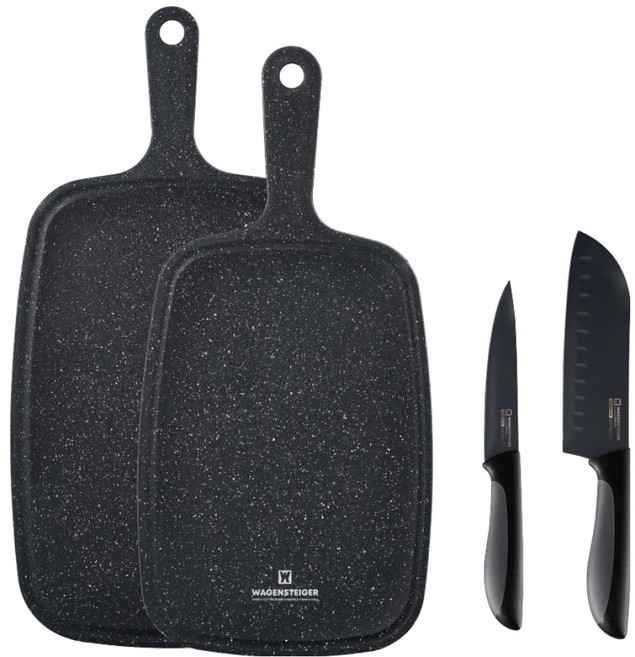 바겐슈타이거 블랙 칼도마 4종 세트, 1세트, 과도 유틸리티 + 산도쿠 식도 + 마블 핸디도마 중 + 마블 핸디도마 대