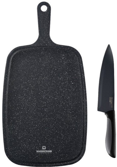 바겐슈타이거 블랙 칼도마 2종 세트, 1세트, 셰프 식도 + 마블 핸디도마 대