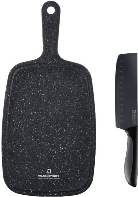 바겐슈타이거 블랙 칼도마 2종 세트, 1세트, 야채 식도 + 마블 핸디도마 중