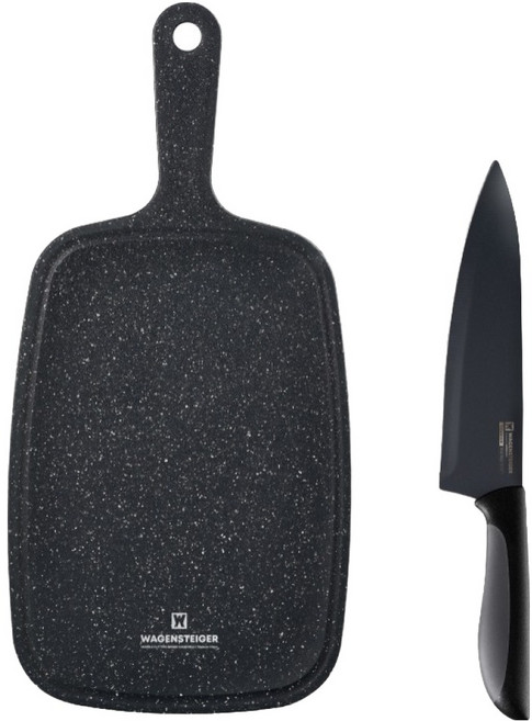 바겐슈타이거 블랙 칼도마 2종 세트, 1세트, 셰프 식도 + 마블 핸디도마 소