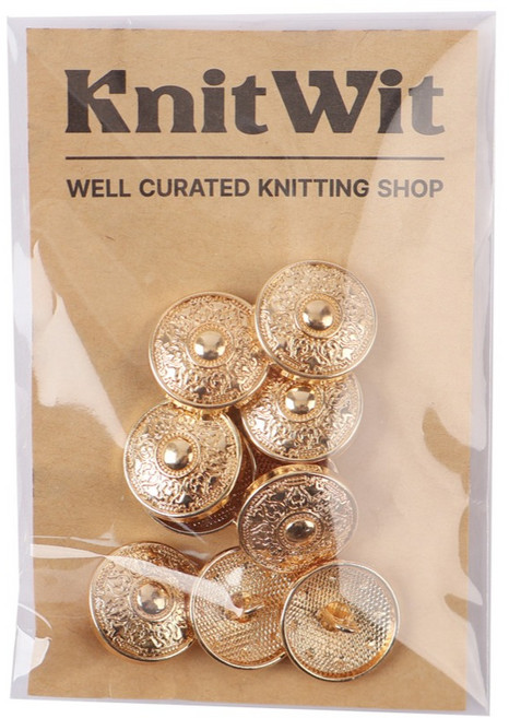 니트위트 클래식 단추 18mm 10p, 골드, 1개