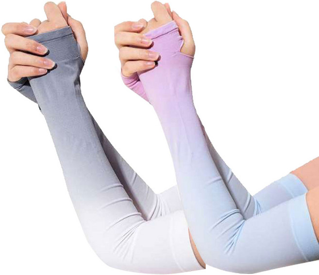 더시럽 아이스 운전 야외활동 팔 보호 그라데이션 팔토시 2p