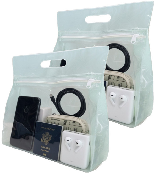 라라데이 다용도 휴대용 방수 파우치 2p, 스카이