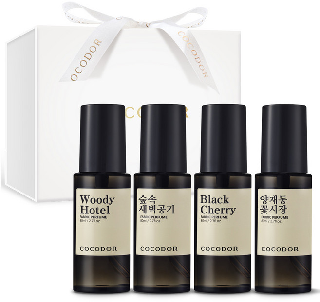 코코도르 퍼퓸 섬유탈취제, 4개, 80ml