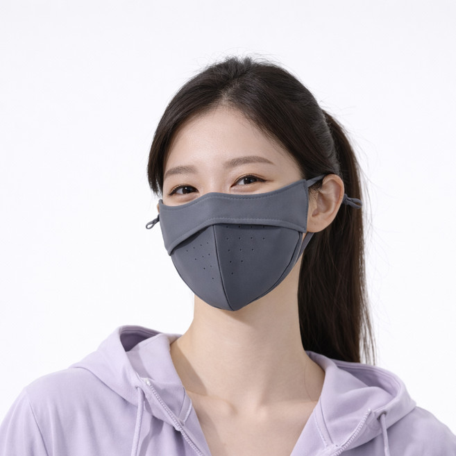 더시럽 쿨 부분 메쉬 마스크