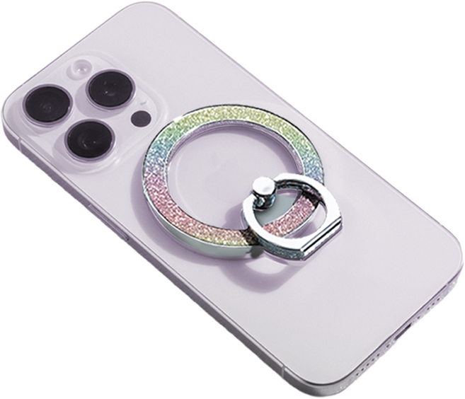 억스 아이링 글램 맥세이프 스마트톡 홀더, 1개, 오로라