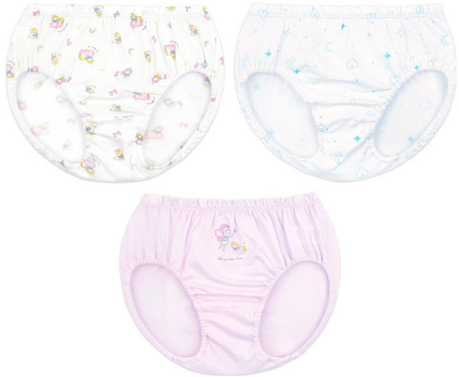 메이키즈 트로이 엔젤 삼각 팬티 3종 세트