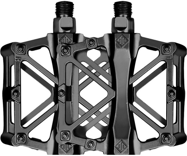 Hwigyeongil 鋁製自行車踏板 11.5 x 8.6 cm, 黑色, 1個