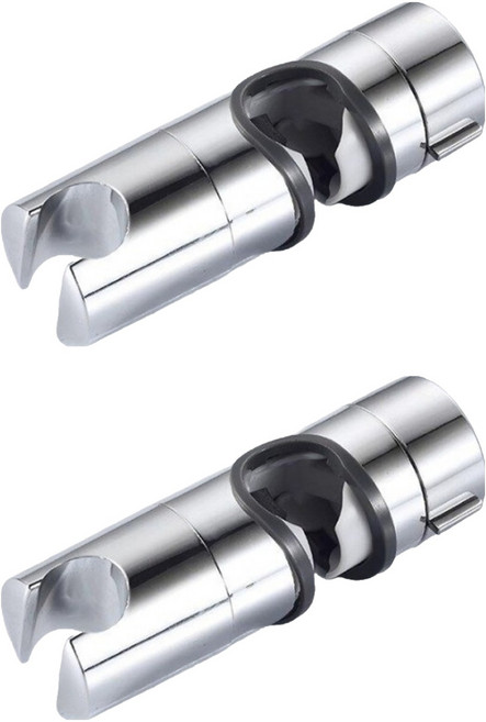 오디트 슬라이드바 조립식 각도조절 샤워기 행거 2p, 실버