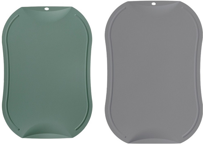 도블레 국내산 칼집나지 않는 항균도마 세이지그린 + 소프트그레이 세트, 1세트, 도마 중 + 대