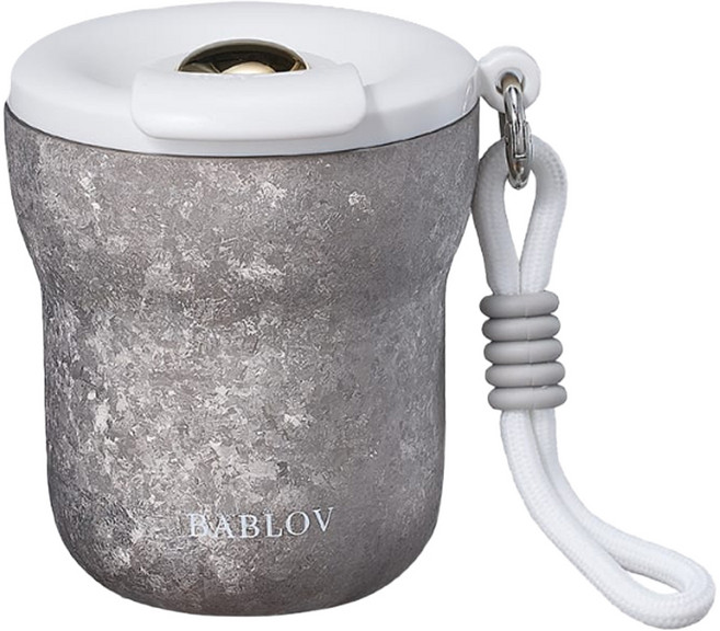 bablov 花伴森 純鈦都市咖啡杯, 冰島凜冬, 1個, 240ml