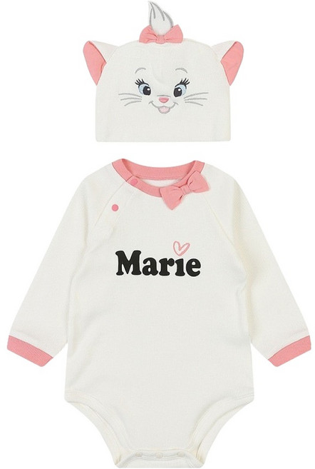 디즈니베이비 신생아용 마리 바디수트 + 모자 세트