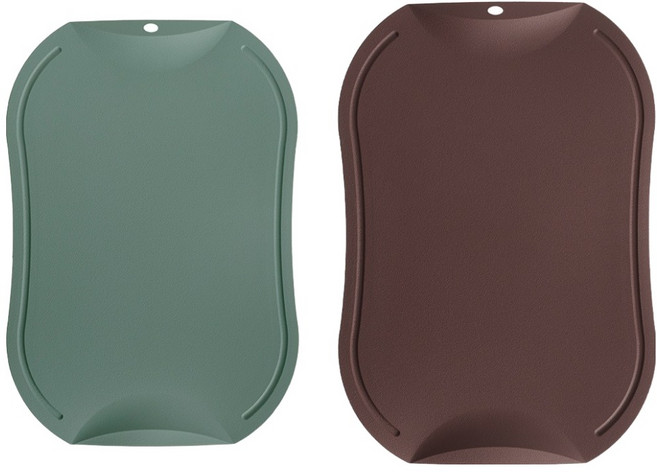 도블레 국내산 칼집나지 않는 항균도마 세이지그린 + 버건디 세트, 1세트, 도마 중 + 대