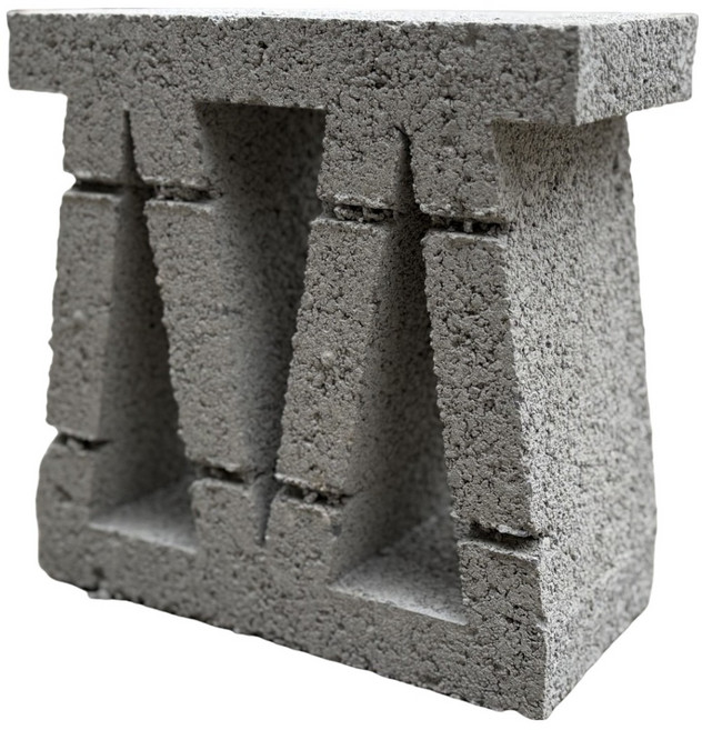 위드블럭 버라이어티 공간 인테리어 마감 블럭 D3 트리플, 그레이, 1개