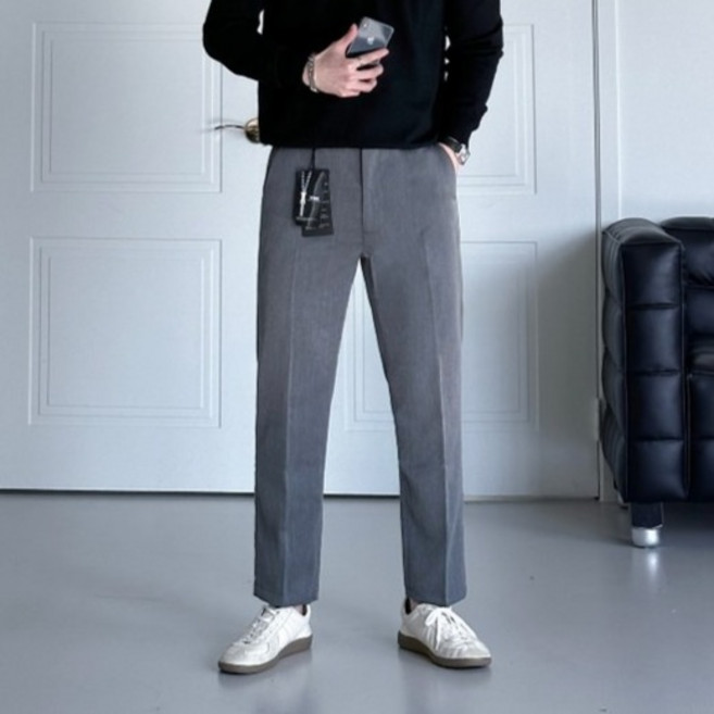 이브클로젯 남성용 9부 10부 기장 히든 버클 구김방지 링클프리 스판 슬랙스 2932 1