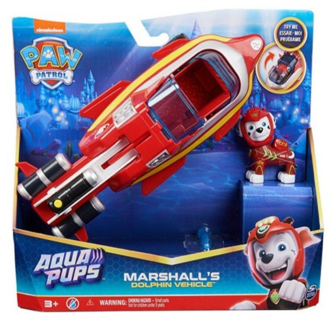 PAW PATROL 汪汪隊立大功 水陸兩用車 毛毛, 混合色, 1個