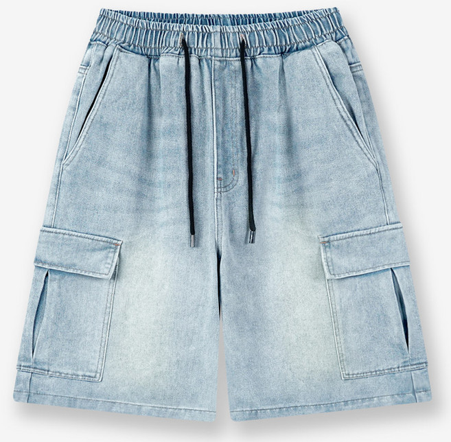 제이에이치스타일 남성용 워싱 카고 밴딩 청반바지 INDROK716