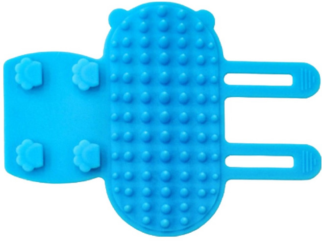 유인지화 고양이 얼굴 긁기 코너 부착 셀프 브러시, 블루, 4개