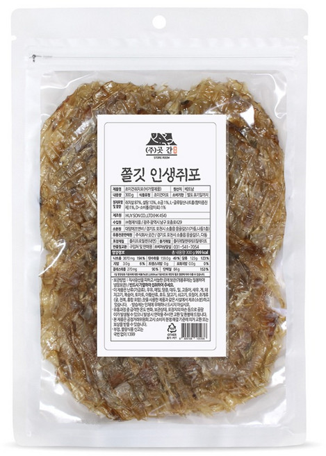 수산곳간 손바닥 쥐포 30p, 1개, 300g