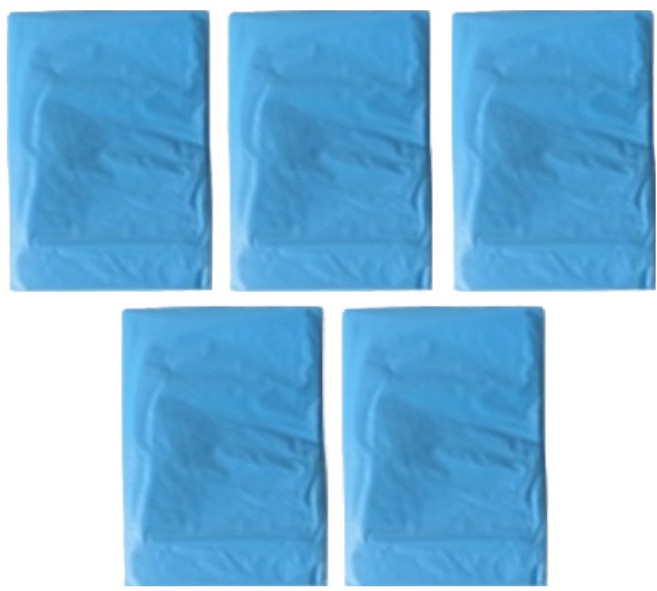 루바네 일회용 전신 비닐 앞치마, 블루, 5개