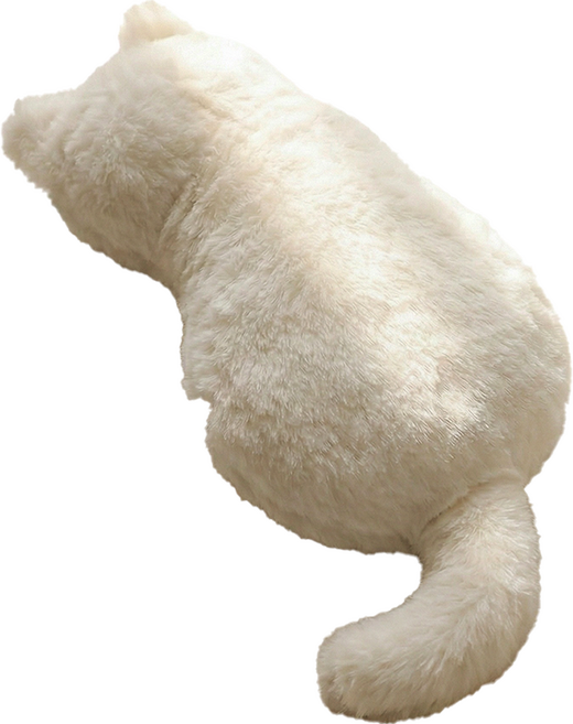 쿠말 식빵굽는 고양이 귀여운 필통, 화이트, 1개