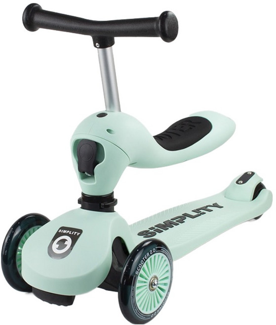Simplity 兒童用2in1滑板車, 薄荷綠, 1個