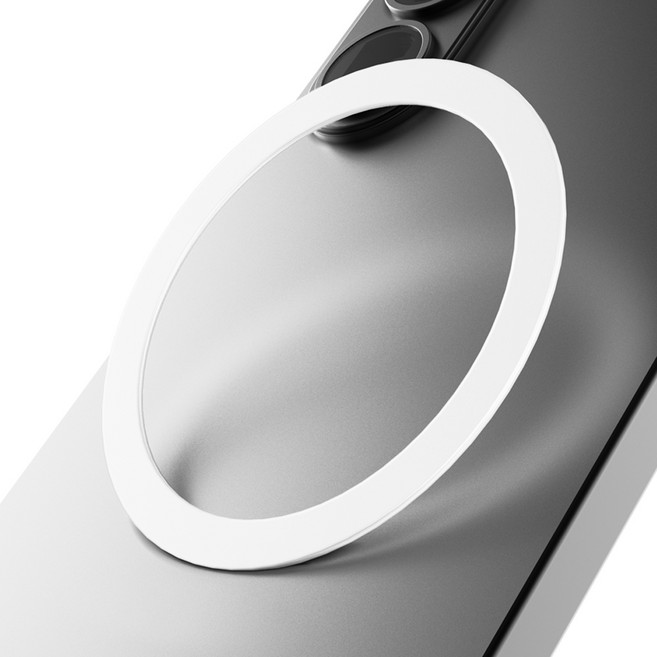 누아트 맥세이프 링 플레이트 호환 자석 스티커, 화이트, 5개