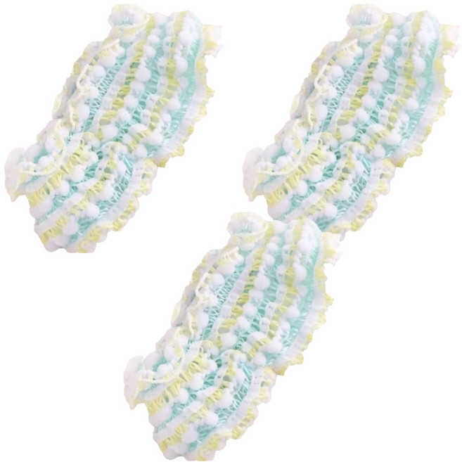 소소하우스 여성 세안 헤어캡 목욕 샤워용 16 x 16 cm, 그린, 3개