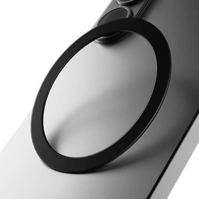 누아트 맥세이프 링 플레이트 호환 자석 스티커, 블랙, 5개