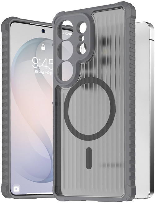 케이맥스 2배 자력 맥세이프 리브드 범퍼 휴대폰 케이스