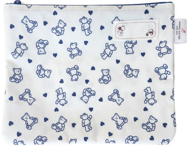 슈슈룸 어린이집 유치원 방수 타올파우치, 블루베어