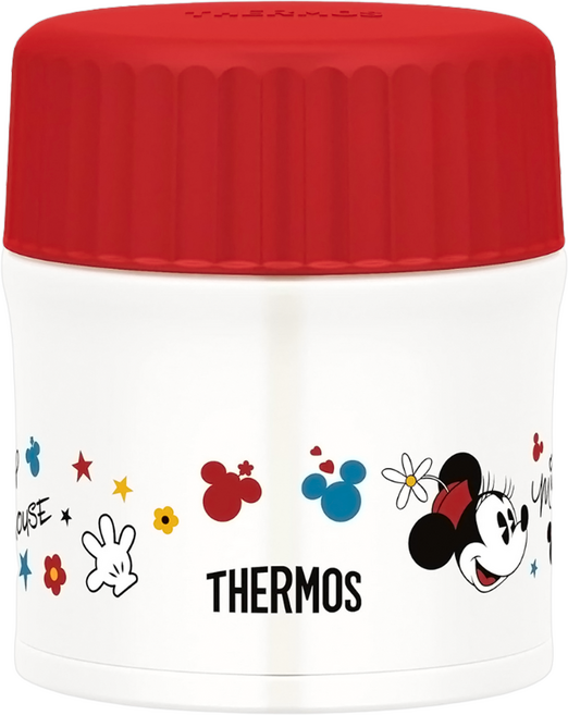 THERMOS 膳魔師 真空隔熱燜燒保溫湯罐 JBU-301DS, BKR 紅色米妮, 1個, 300ml