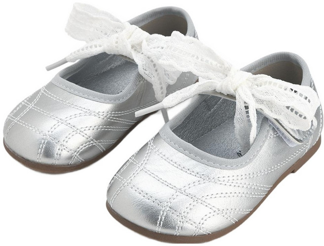 래빗풋 2줄 라이닝 왕리본 구두